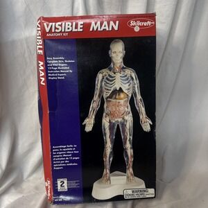 1994 SKILCRAFT Visible Man Anatomy Kit No 74622 Human Male Body Open Box